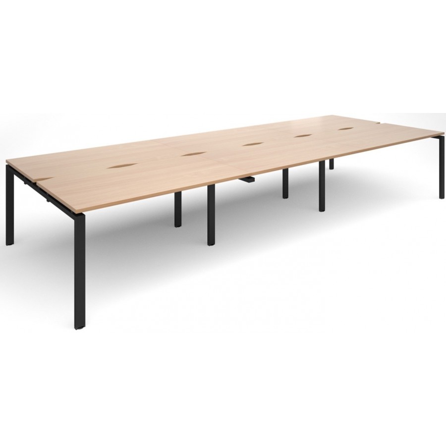 Adapt 6 Person Bench Desk | 1600mm Deep